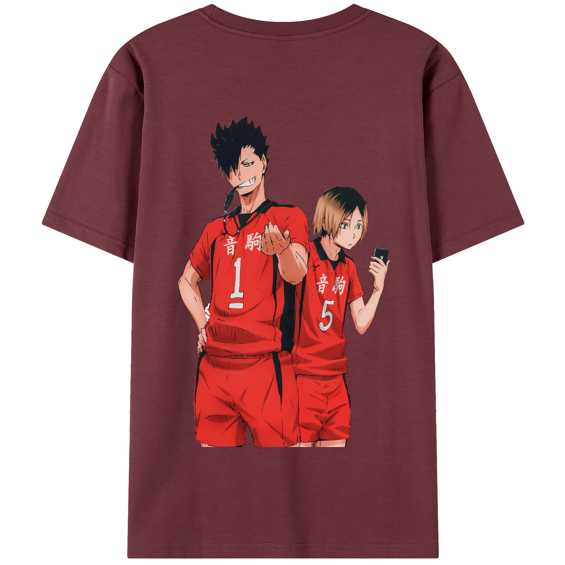 （画像用） ハイキュー!! Haikyu!! 綿100％半袖Tシャツ（背面プリント）